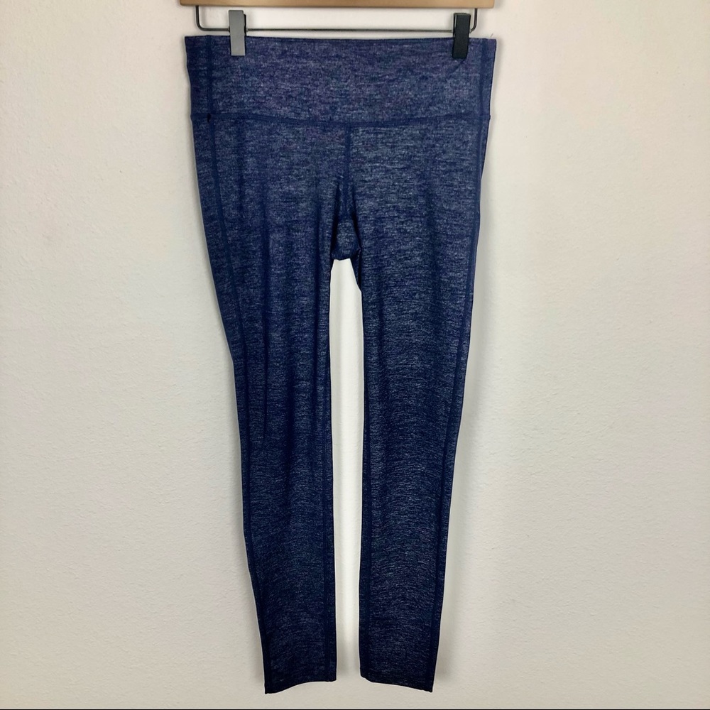 Athleta Chaturanga Navy Blue Mid Rise Leggings